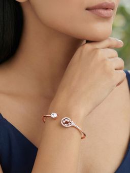 GIVA - 925 Silver White Rose Gold Good for You Cuff