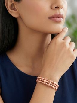 GIVA - 925 Silver Rose Gold Calm Down Bracelet