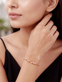 GIVA - 925 Silver Rose Gold Symphony Bracelet