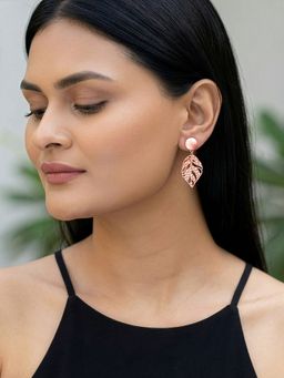 GIVA - 925 Silver Rose Gold Viva La Vida Earrings