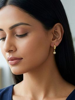 GIVA - 925 Silver Golden Havana Earrings