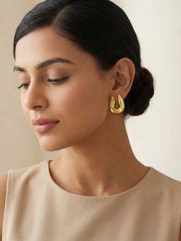 GIVA - 925 Silver Golden Gleaming You Drop Earrings