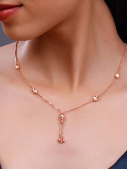 GIVA - 925 Silver Rose Gold Symphony Necklace