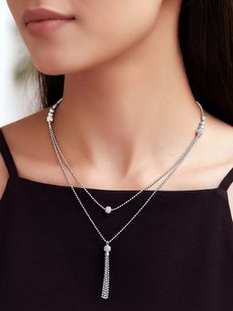 GIVA - 925 Silver Slow Dance Necklace