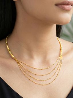 GIVA - 925 Silver Golden Treasure Necklace