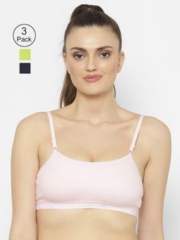 Floret - Wirefree Non-padded Sporty Bra - Multi-Color