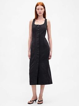GAP - Women'S Square Neck Regular Denim Dress