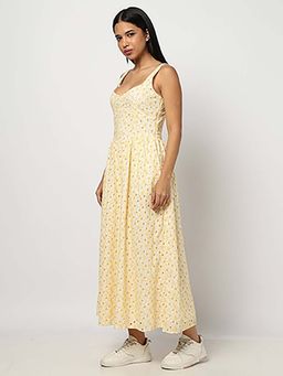 GAP - Women'S Embroidered Sweetheart Neck Dress Maxi