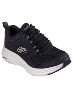 SKECHERS - Girls Vapor Foam - Lasting Moment Black Lace Up Casual Sneakers