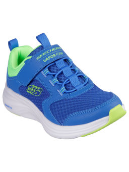 SKECHERS - Boys Vapor Foam - Hyper-Stroll Blue Velcro Casual Sneakers