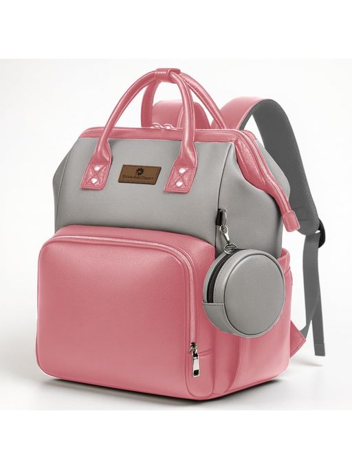 StarAndDaisy Girls Synthenic Colorblock Multi-Color Diaper Bag (18-24 Months)