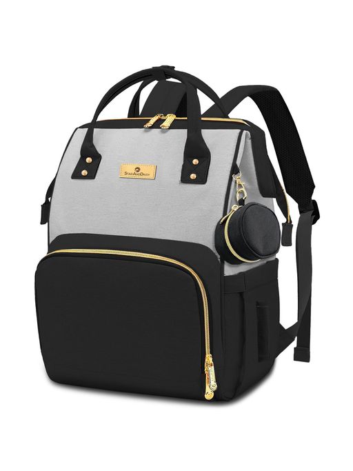 StarAndDaisy Girls Synthenic Colorblock Multi-Color Diaper Bag (18-24 Months)