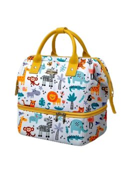 StarAndDaisy - Girls Synthenic Printed White Diaper Bag (18-24 Months)
