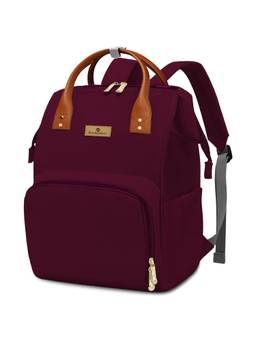 StarAndDaisy - Girls Synthenic Solid/Plain Maroon Diaper Bag (18-24 Months)