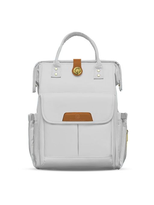 StarAndDaisy Girls Synthenic Solid/Plain Grey Diaper Bag (18-24 Months)