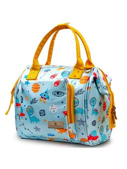 StarAndDaisy - Girls Synthenic Printed Blue Diaper Bag (18-24 Months)