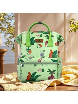 StarAndDaisy - Girls Synthenic Printed Green Diaper Bag (18-24 Months)