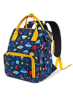 StarAndDaisy - Girls Synthenic Printed Blue Diaper Bag (18-24 Months)