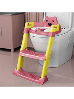 StarAndDaisy - Unisex Plastic Solid/Plain Pink Ladder Potty Seat (18-24 Months)