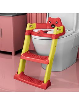 StarAndDaisy - Unisex Plastic Solid/Plain Red Ladder Potty Seat (18-24 Months)