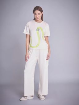 Sweet Dreams - Womens Graphic Printed Co-Ord Set White