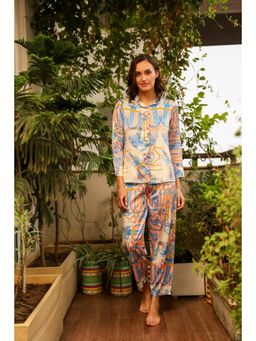 Private Lives - Printed Satin Co-Ord Set