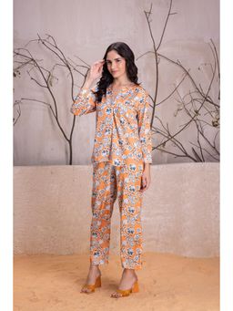 Private Lives - Floral Satin Co-Ord Set