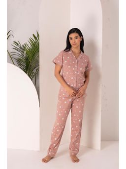 Private Lives - Blush Meadow Cotton Shirt And Pyjama