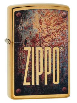 Zippo - Rusty Plate Design Windproof Pocket Lighter