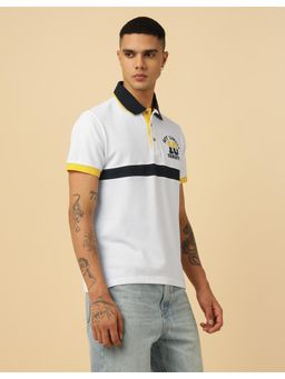 Off Limits - Men Varsity Polo T-shirt - White