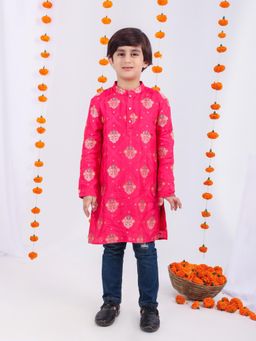 MASTARANG - Boy Floral Pink Kurta