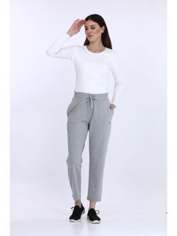 MAYSIXTY - Grey Solid Track Pant