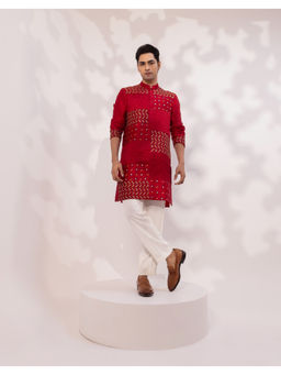 YOSEBA - Rang Zarq Mirz Embroidered Kurta with Pant
