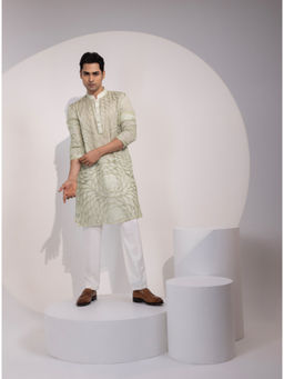 YOSEBA - Jaalika Embroidered Kurta with Pant