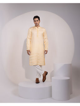 YOSEBA - Yellow Embroidered Kurta with Pant