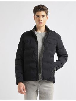 Arrow Sports - Black Men Solid Regular Fit Puffer Jacket