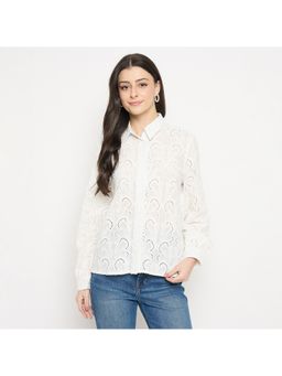 Madame - White Cotton Poplin Shirt