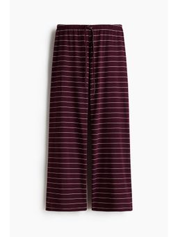 H&M - Women Red Cotton-Blend Trousers