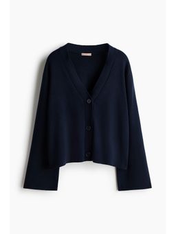 H&M - Women Blue Fine-Knit Cardigan