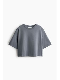 H&M - Women Grey Boxy T-Shirt