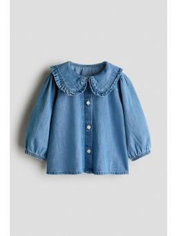 H&M - Girls Blue Collared Blouse