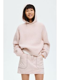 H&M - Girls Pink Studded Denim Skirt