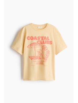 H&M - Women Yellow Printed T-Shirt