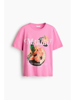 H&M - Women Pink Printed T-Shirt