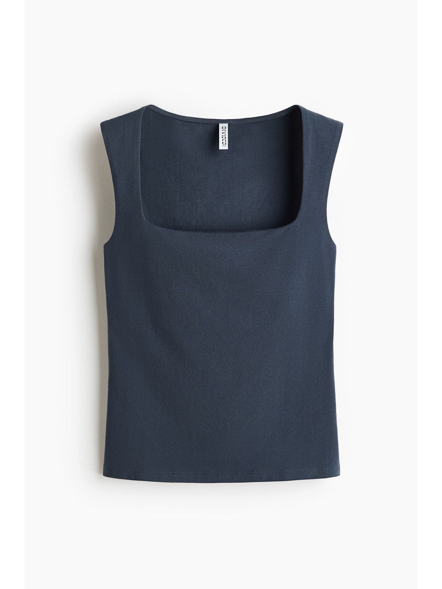 Women Blue Square-Neck Vest Top-image-27