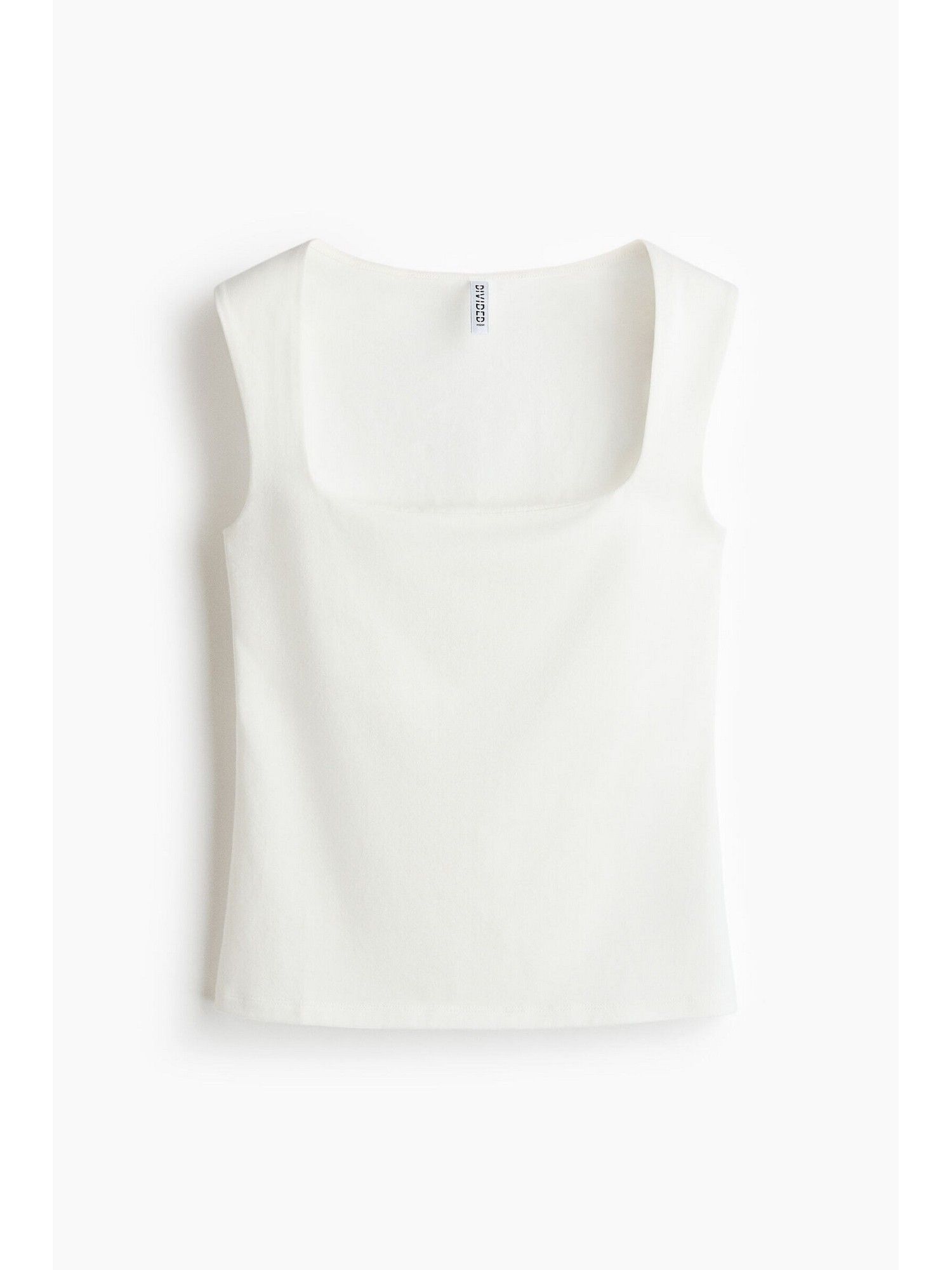 h&m Women White Square-Neck Vest Top-picture-48