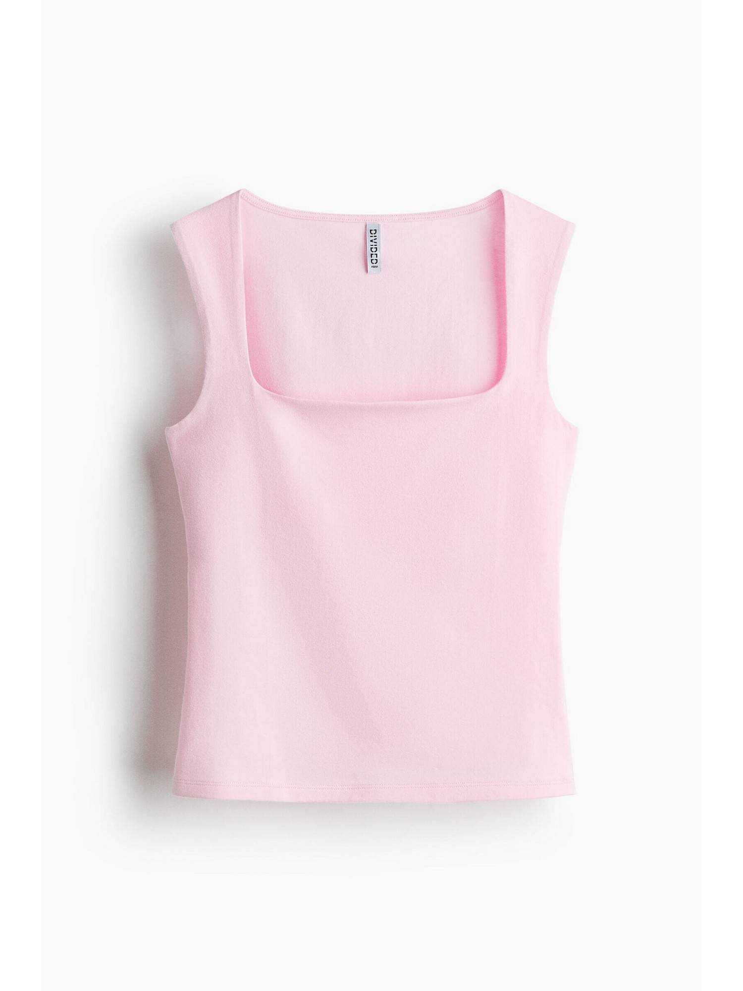 h&m Women Pink Square-Neck Vest Top-picture-19