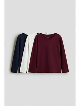 H&M - Boys Red 3-Pack Cotton Tops