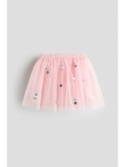 H&M - Girls Pink Sequined Tulle Skirt