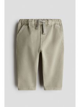 H&M - Boys Green Cotton Twill Trousers